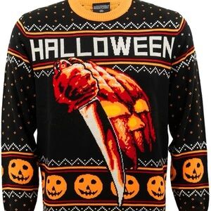 Ripple Junction Halloween Ugly Christmas Sweater Michael Myers Horror Movie NEW!